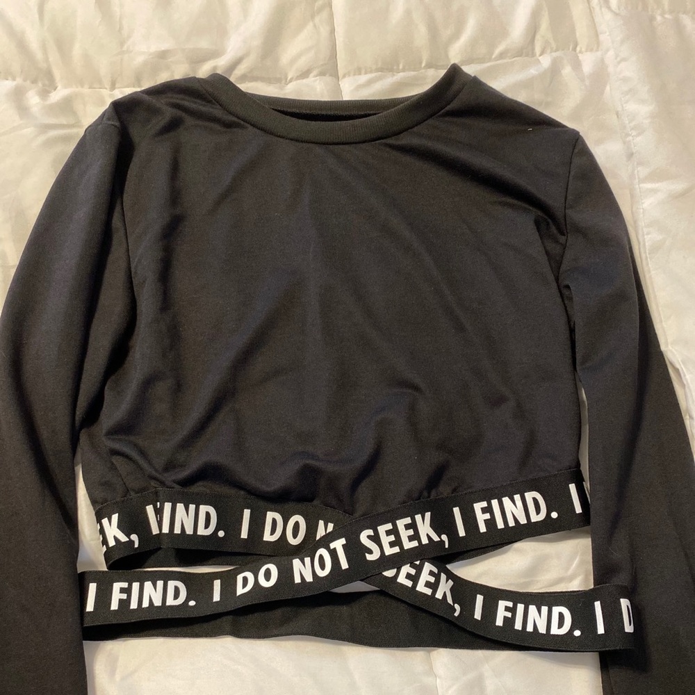 Black cutout long sleeve.